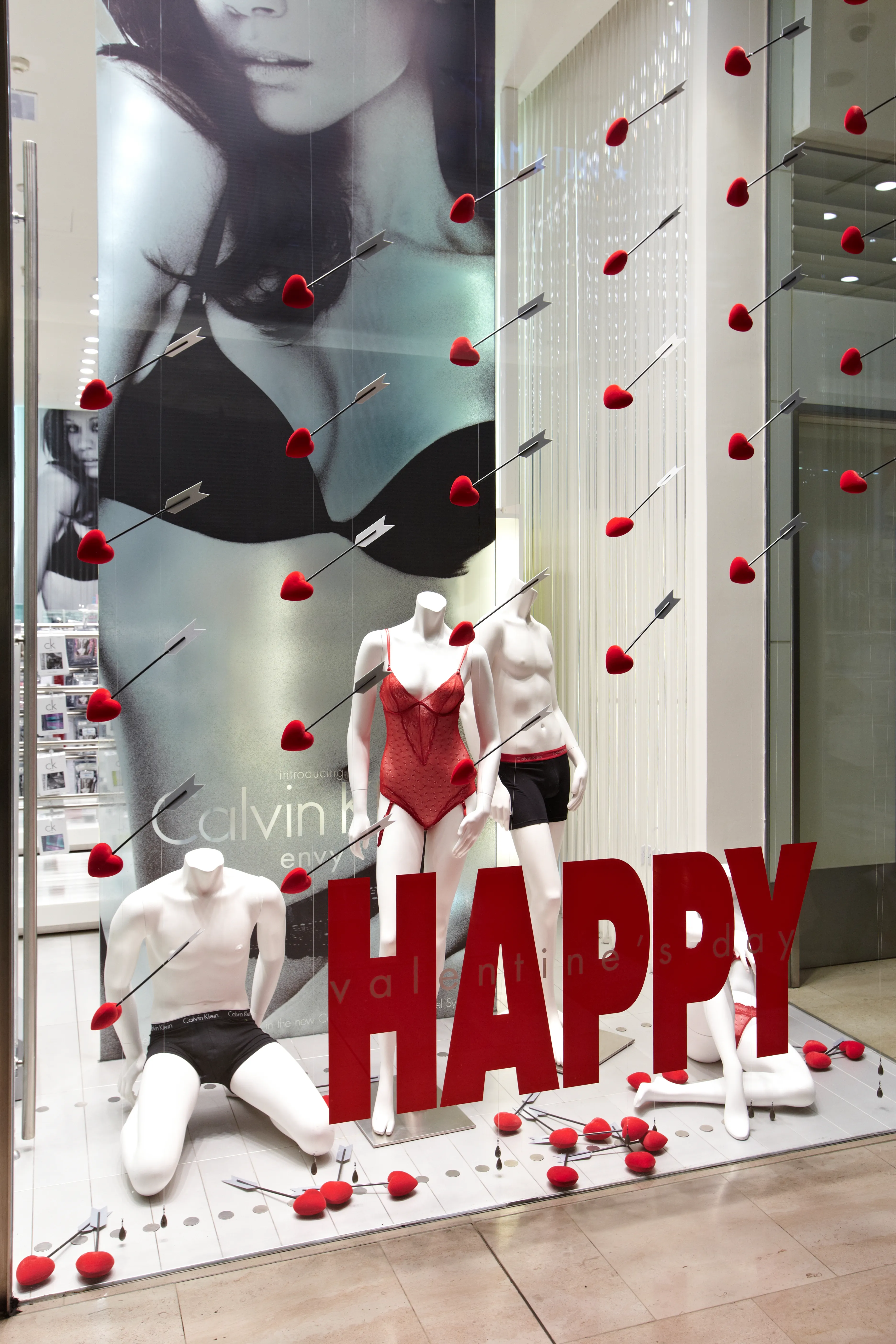 Valentines window dispaly